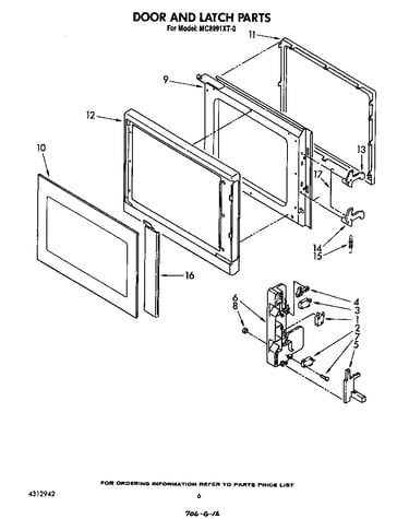 Door and latch