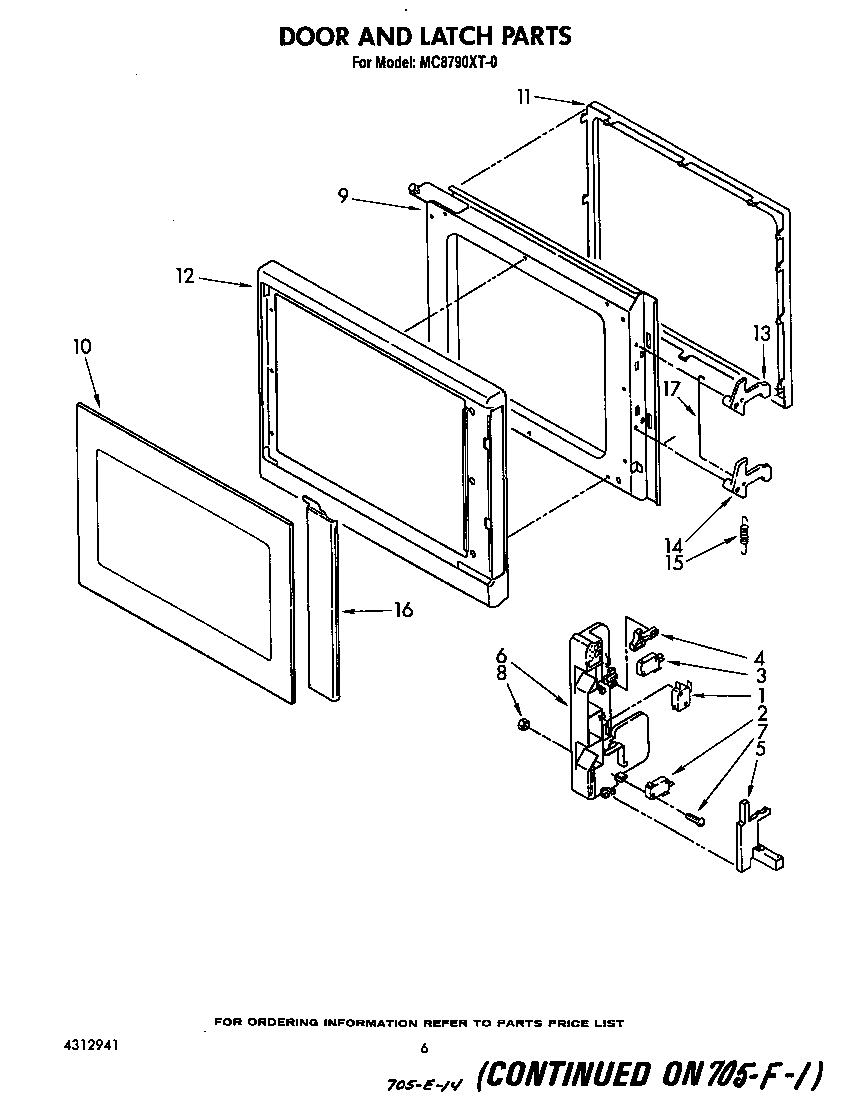 Door and latch
