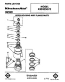 Upper housing and flange