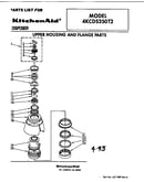 Upper housing and flange