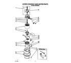 KitchenAid 4KCDS250T2 lower housing and motor diagram