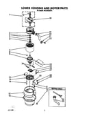 Lower housing and motor
