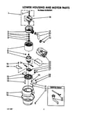Lower housing and motor