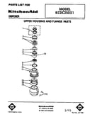 Upper housing and flange