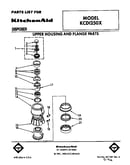 Upper housing and flange