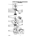 KitchenAid KBDS250X lower housing and motor diagram