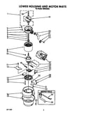 Lower housing and motor