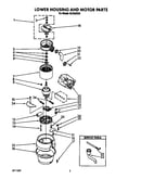 Lower housing and motor