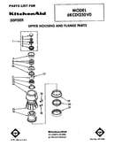 Upper housing and flange
