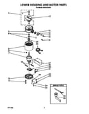 Lower housing and motor