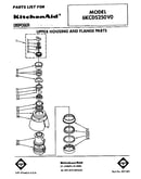 Upper housing and flange