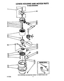 Lower housing and motor