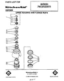 Upper housing and flange
