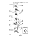 KitchenAid 7KCDS250T1 lower housing and motor diagram