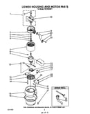 Lower housing and motor