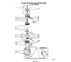 KitchenAid KCDS250S2 lower housing and motor diagram