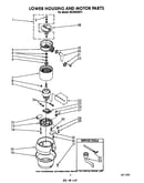 Lower housing and motor