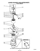 Lower housing and motor