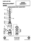 Upper housing and flange
