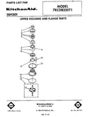 Upper housing and flange
