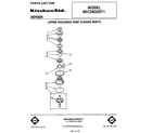 KitchenAid 6KCDB250T1 upper housing and flange diagram