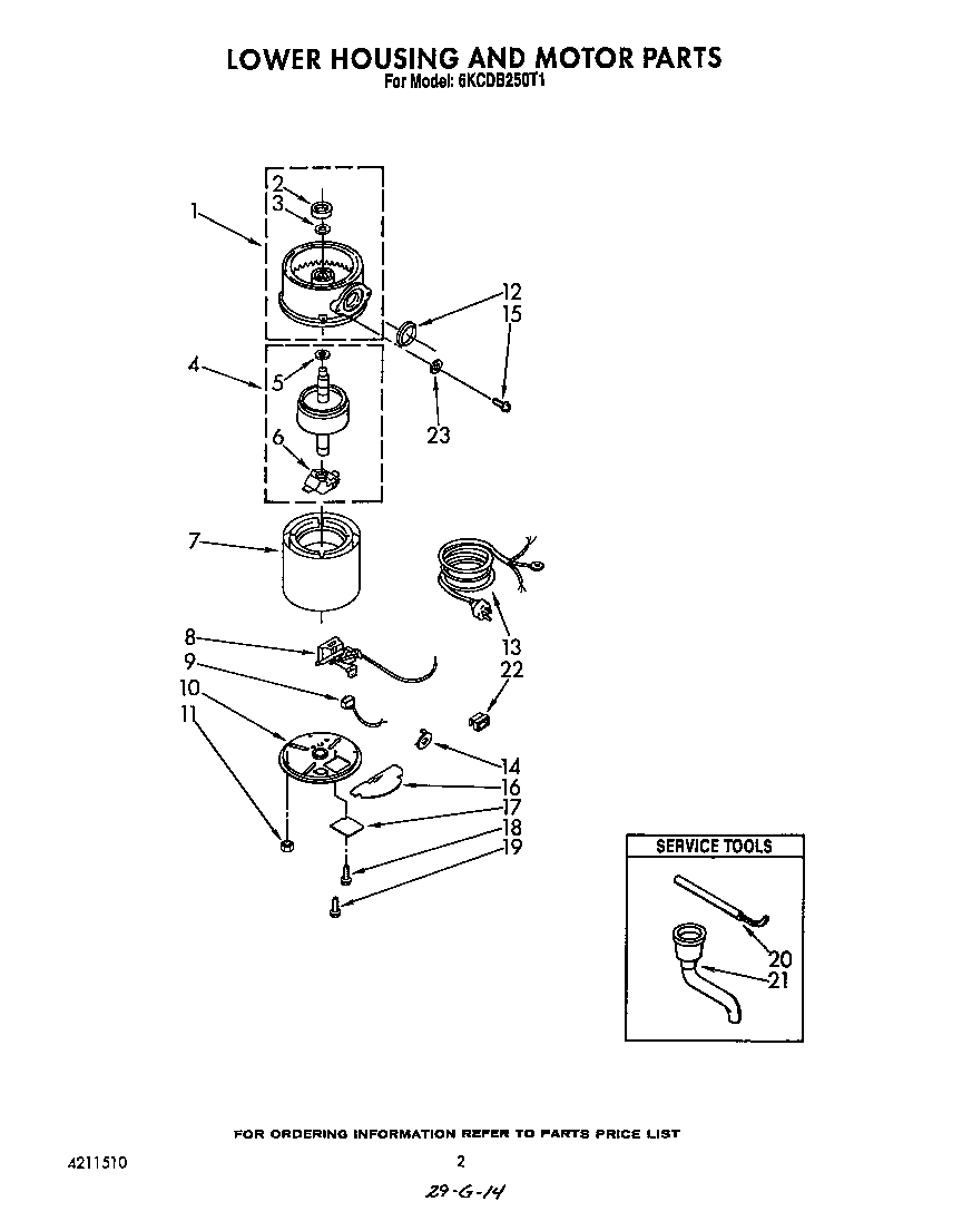 LOWER HOUSING AND MOTOR