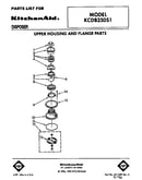 Upper housing and flange