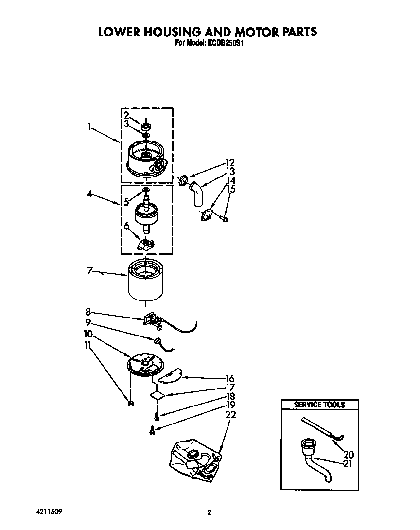LOWER HOUSING AND MOTOR