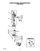 Lower housing and motor