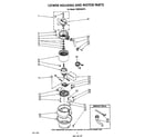 KitchenAid 7KBDS250T0 lowe housing and motor diagram