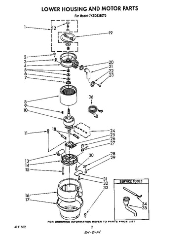 Lowe housing and motor