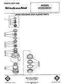Upper housing and flange