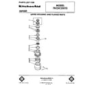 KitchenAid 7KCDC250T0 upper housing and flange diagram