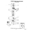 KitchenAid 6KCDC250T0 lower housing and motor diagram
