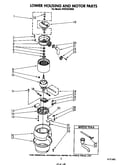 Lower housing and motor