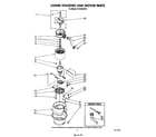 KitchenAid 7KCDS250T0 lower housing and motor diagram