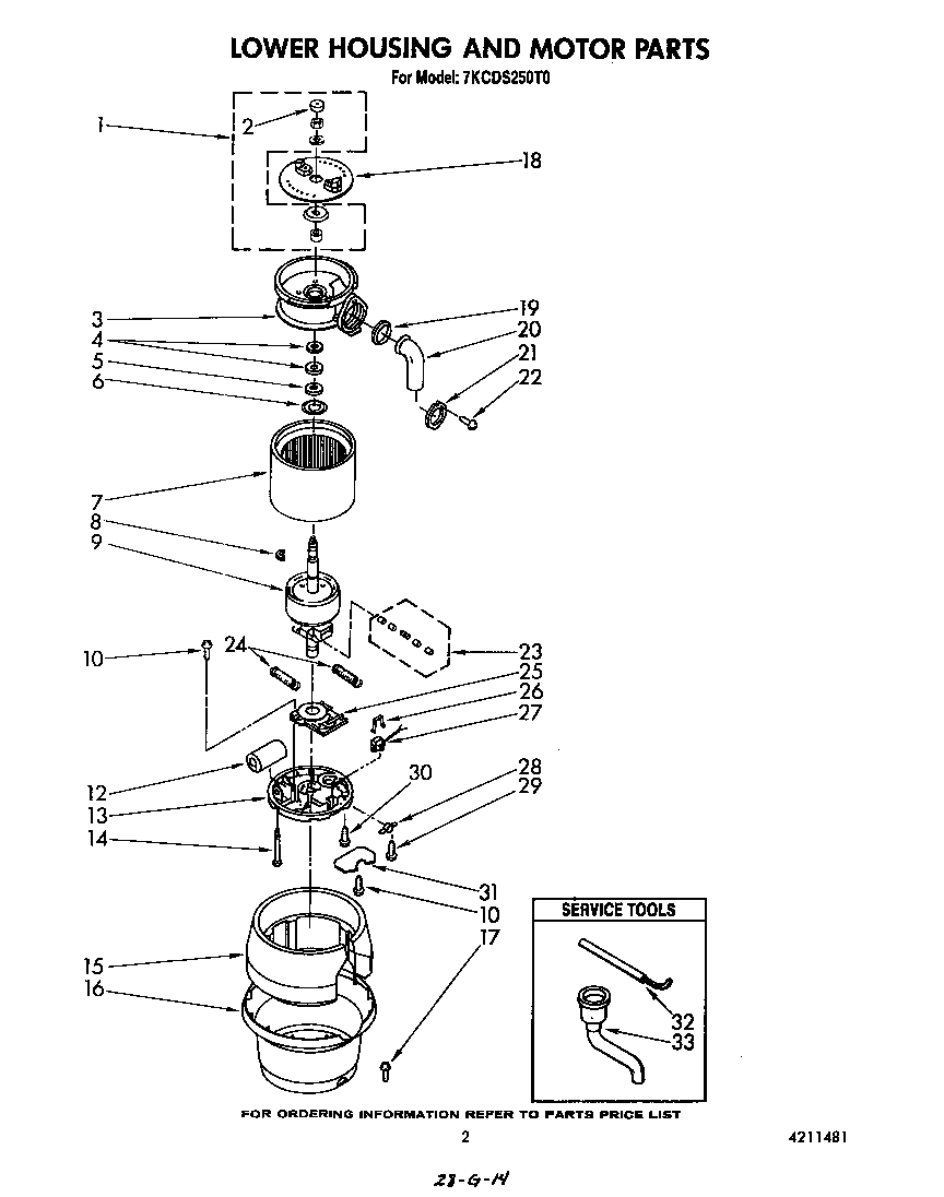 Lower housing and motor
