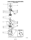 Lower housing and motor