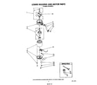 KitchenAid 7KCD250T0 lower housing and motor diagram