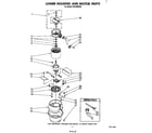 KitchenAid KCDS250S0 lower housing and motor diagram