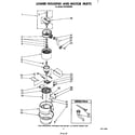 KitchenAid KCDS250S0 lower housing and motor diagram