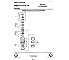 KitchenAid KCDI250S0 upper housing and flange diagram
