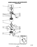 Lower housing and motor