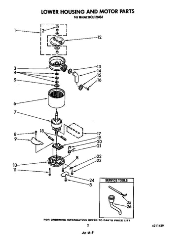 Lower housing and motor