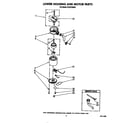 KitchenAid KCDC250S0 lower housing and motor diagram