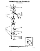 Lower housing and motor