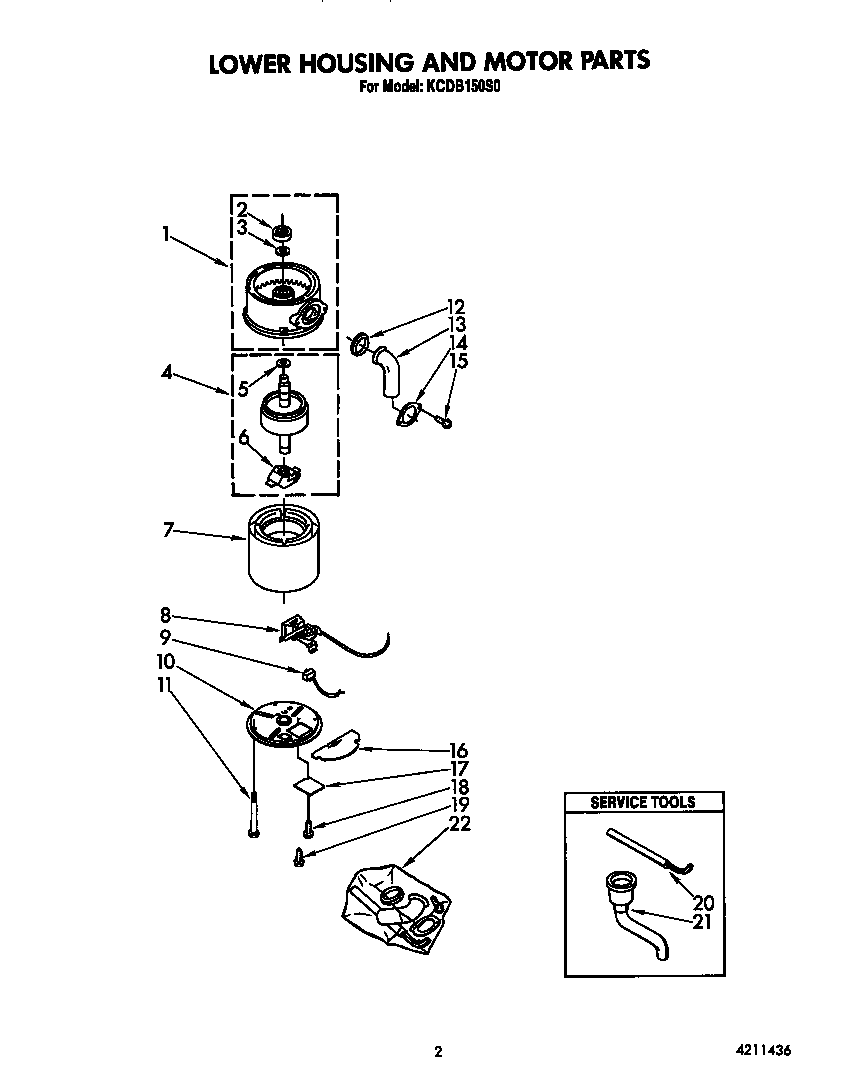 LOWER HOUSING AND MOTOR