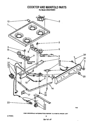 Cooktop and manifold
