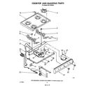 Whirlpool SF311PSRW1 cooktop and manifold diagram