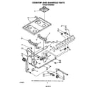 Whirlpool SF305EERW1 cooktop and manifold diagram